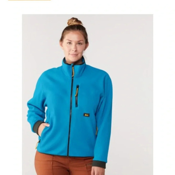 REI Women’s L Large Trailsmith Fleece Jacket NWT Horizon Blue Polartec - Picture 8 of 12